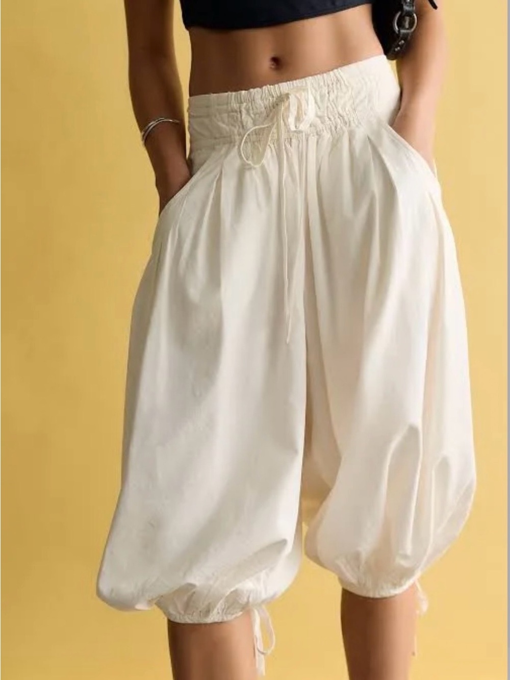 NWT Free People Calle bubble crop pants